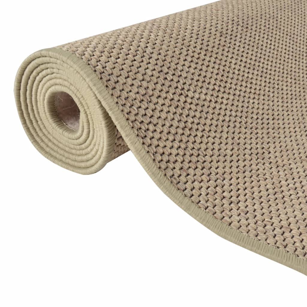 Tapijtloper 50x200 cm sisal-look zandkleurig - AllerleiShop