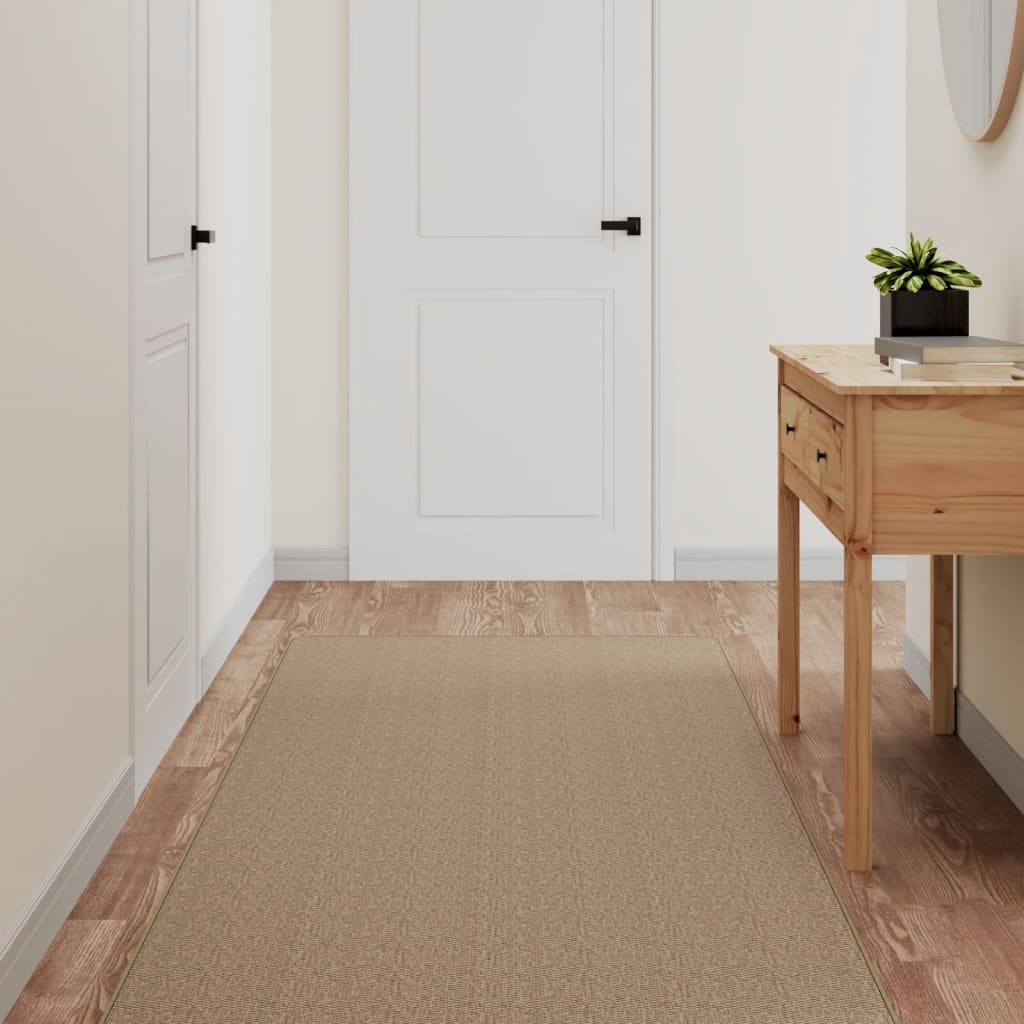 Tapijtloper 80x200 cm sisal-look zandkleurig - AllerleiShop