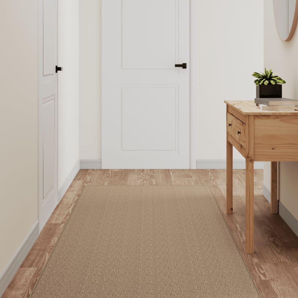 Tapijtloper 80x250 cm sisal-look zandkleurig - AllerleiShop