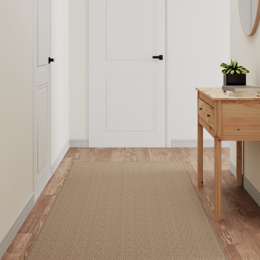 Tapijtloper 80x300 cm sisal-look zandkleurig - AllerleiShop