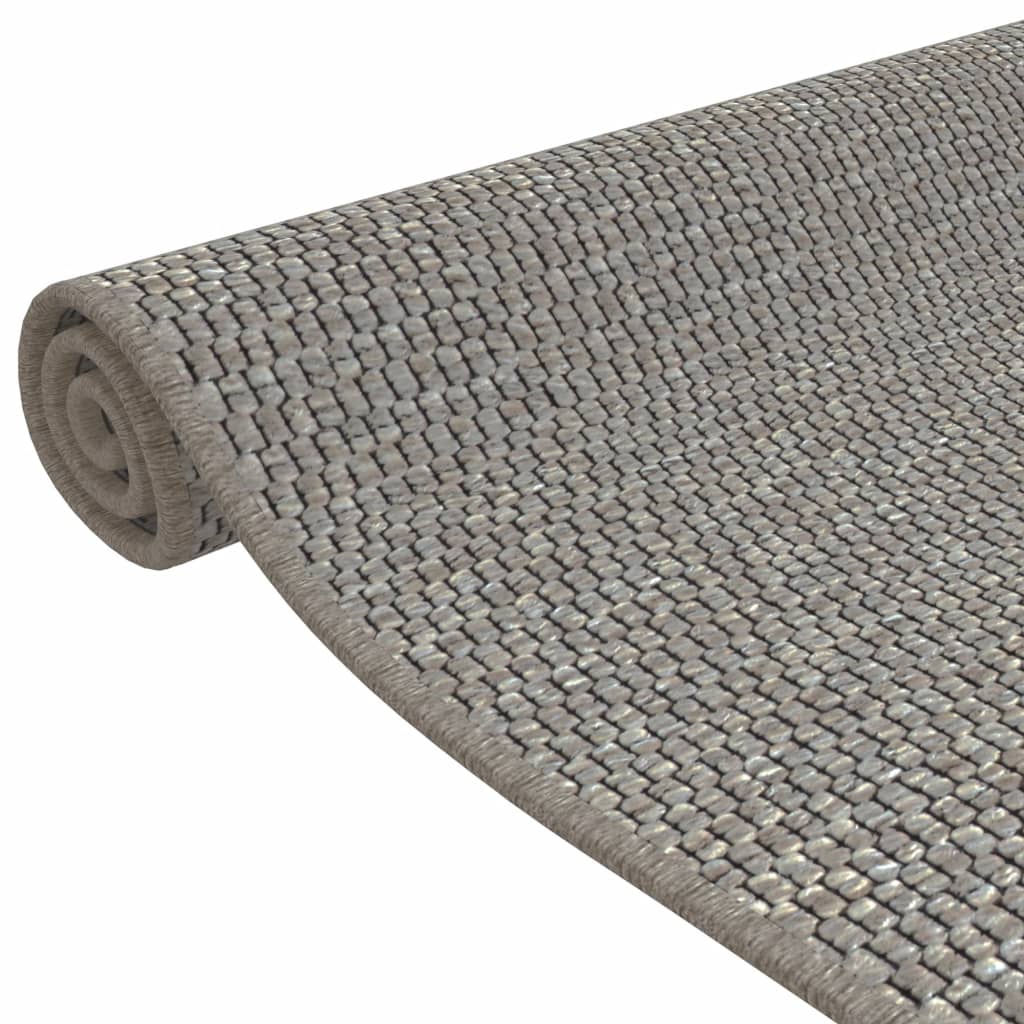 Tapijtloper 50x100 cm sisal-look zilverkleurig - AllerleiShop