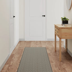 Tapijtloper 50x150 cm sisal-look zilverkleurig