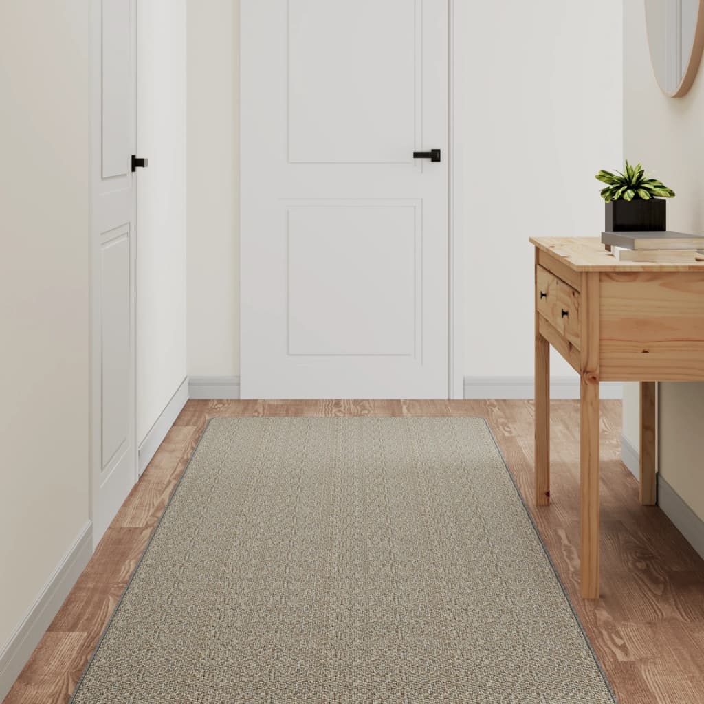 Tapijtloper 80x250 cm sisal-look zilverkleurig - AllerleiShop