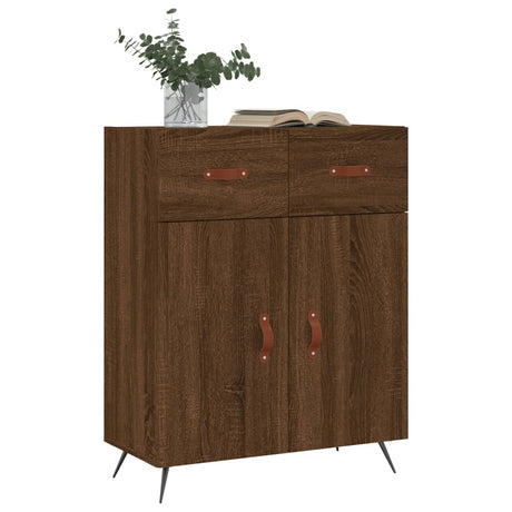 Dressoir 69,5x34x90 cm bewerkt hout bruin eikenkleur - AllerleiShop