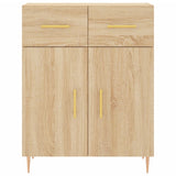 Dressoir 69,5x34x90 cm bewerkt hout sonoma eikenkleurig - AllerleiShop