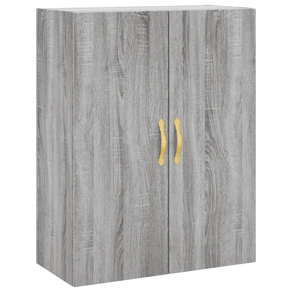 Wandkast 69,5x34x90 cm grijs sonoma eikenkleurig