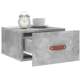 Nachtkastjes 2 st wandgemonteerd 35x35x20 cm betongrijs