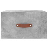 Nachtkastjes 2 st wandgemonteerd 35x35x20 cm betongrijs