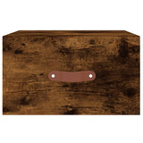 Nachtkastjes 2 st wandgemonteerd 35x35x20 cm gerookt eikenkleur