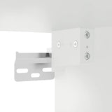 Nachtkastjes 2 st wandgemonteerd 35x35x20 cm wit