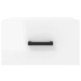 Nachtkastjes 2 st wandgemonteerd 35x35x20 cm hoogglans wit