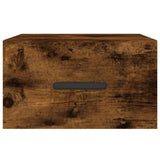 Nachtkastjes 2 st wandgemonteerd 35x35x20 cm gerookt eikenkleur
