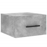 Nachtkastjes 2 st wandgemonteerd 35x35x20 cm betongrijs