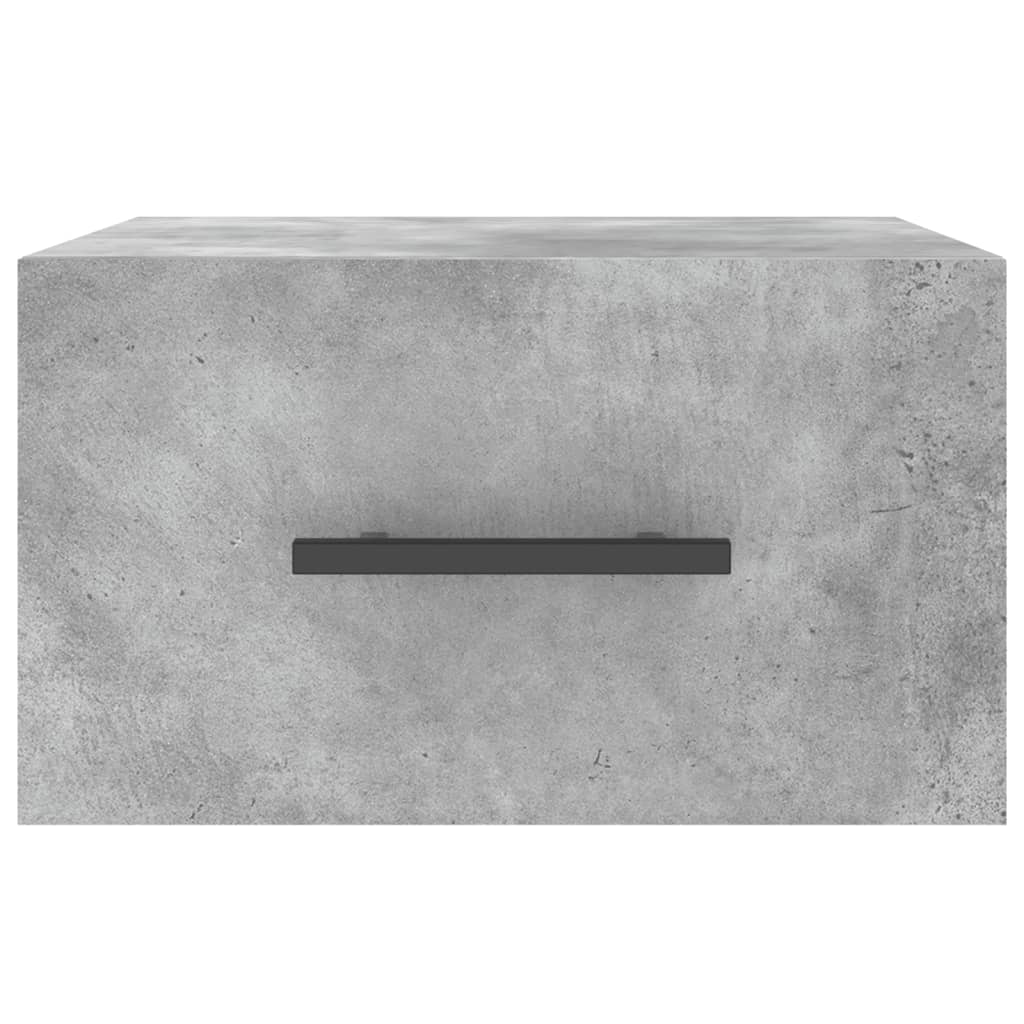 Nachtkastjes 2 st wandgemonteerd 35x35x20 cm betongrijs