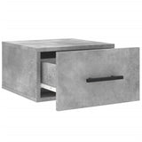 Nachtkastjes 2 st wandgemonteerd 35x35x20 cm betongrijs