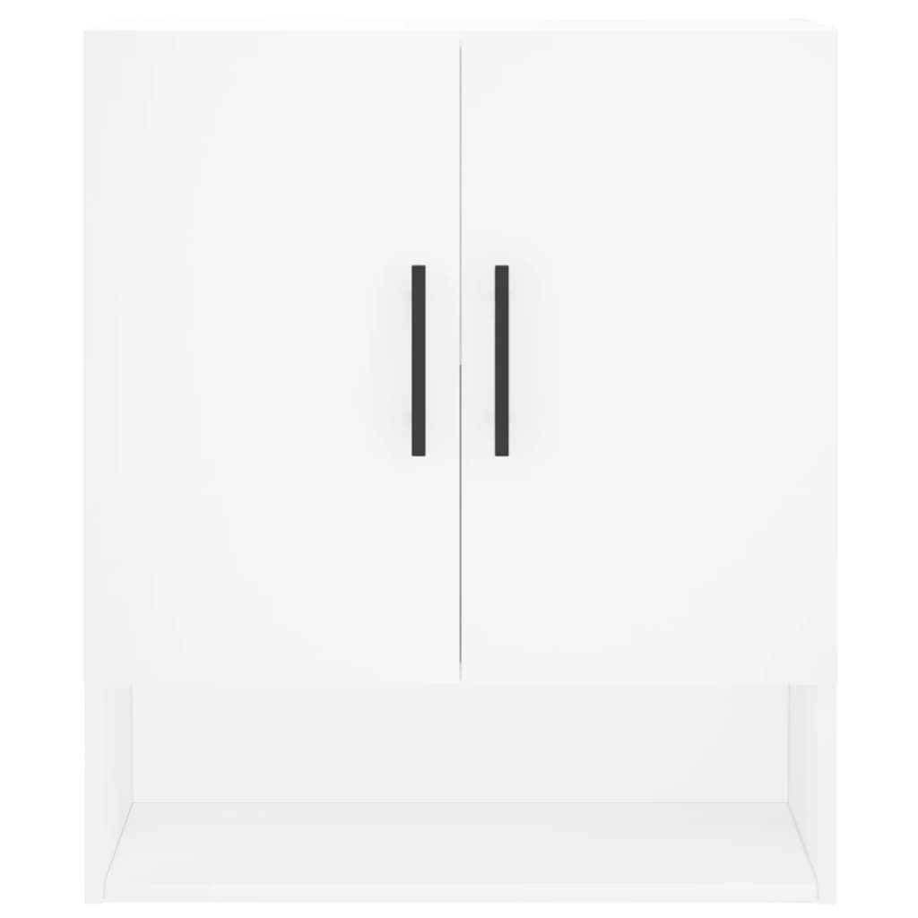 Wandkast 60x31x70 cm bewerkt hout wit
