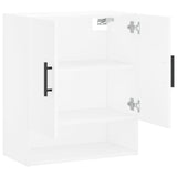 Wandkast 60x31x70 cm bewerkt hout wit