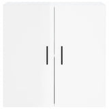 Wandkast 60x31x60 cm bewerkt hout hoogglans wit