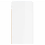 Wandkast 60x31x60 cm bewerkt hout hoogglans wit