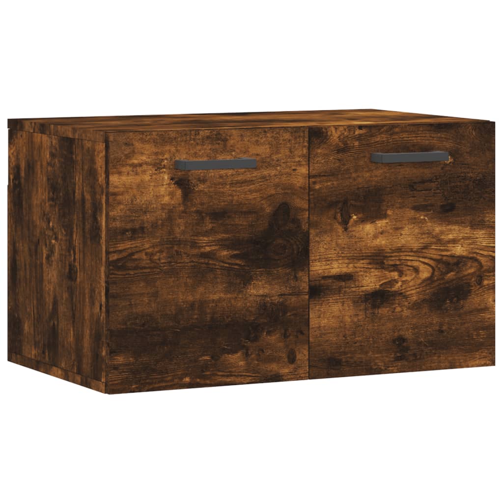 Wandkast 60x36,5x35 cm bewerkt hout gerookt eikenkleurig