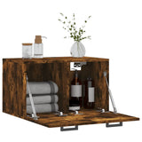 Wandkast 60x36,5x35 cm bewerkt hout gerookt eikenkleurig