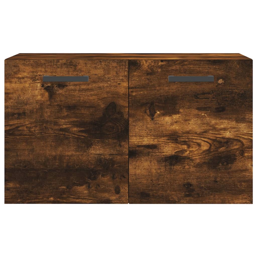 Wandkast 60x36,5x35 cm bewerkt hout gerookt eikenkleurig