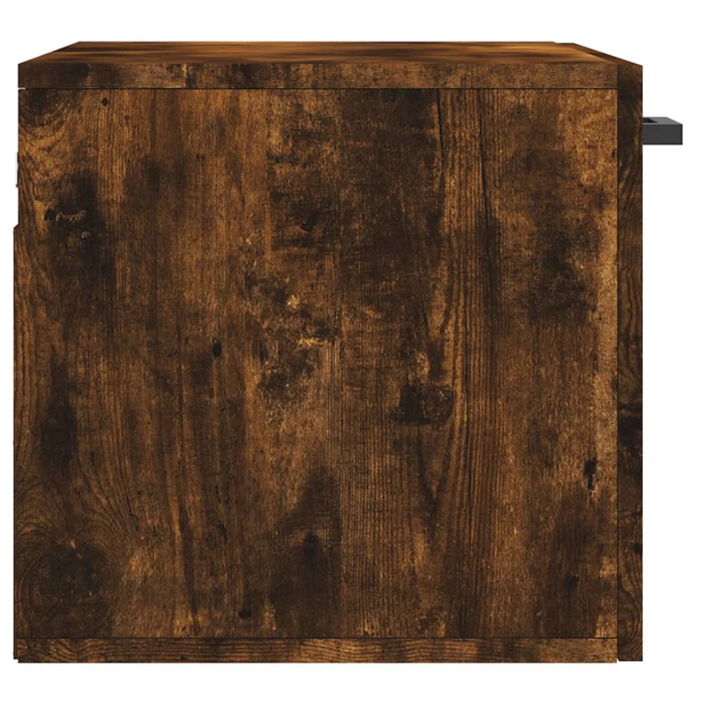 Wandkast 60x36,5x35 cm bewerkt hout gerookt eikenkleurig