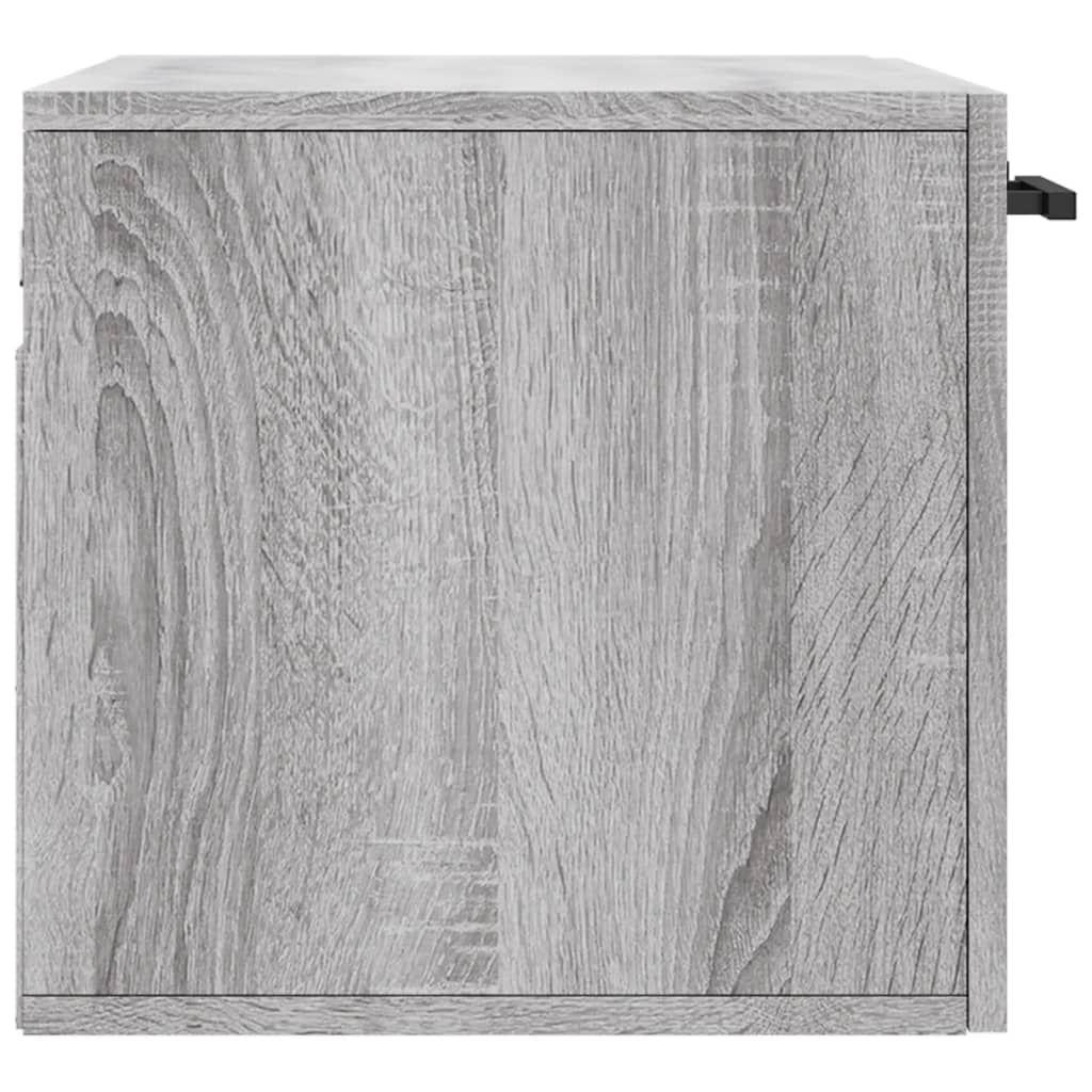 Wandkast 60x36,5x35 cm bewerkt hout grijs sonoma eikenkleurig