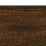 Wandkast 80x36,5x35 cm bewerkt hout bruin eikenkleur