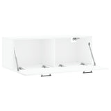 Wandkast 100x36,5x35 cm bewerkt hout wit