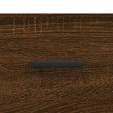 Wandkast 100x36,5x35 cm bewerkt hout bruin eikenkleur