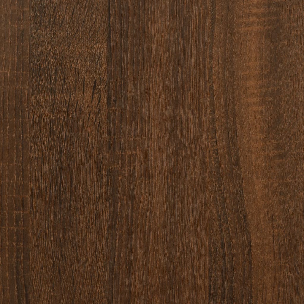 Wandkast 100x36,5x35 cm bewerkt hout bruin eikenkleur