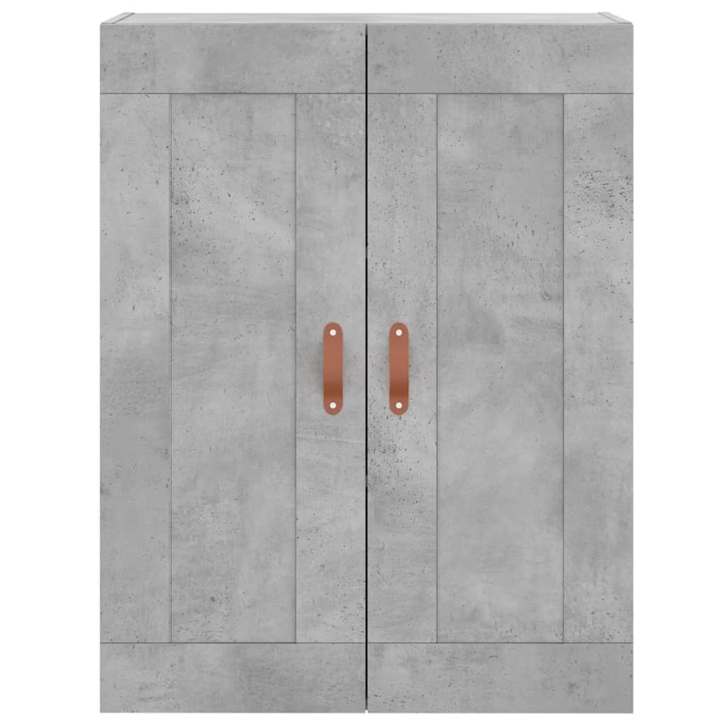 Wandkast 69,5x34x90 cm bewerkt hout betongrijs