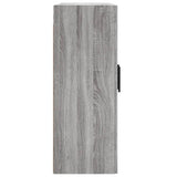 Wandkast 69,5x34x90 cm bewerkt hout grijs sonoma eikenkleurig