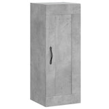 Wandkast 34,5x34x90 cm bewerkt hout betongrijs