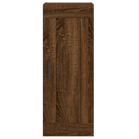 Wandkast 34,5x34x90 cm bewerkt hout bruin eikenkleur