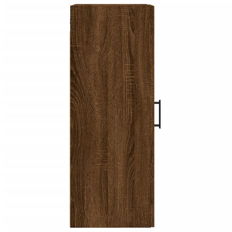 Wandkast 34,5x34x90 cm bewerkt hout bruin eikenkleur