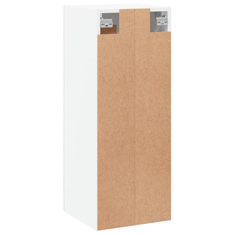 Wandkast 34,5x34x90 cm bewerkt hout wit - AllerleiShop