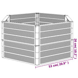 Plantenbakken 2 st PP antracietkleurig