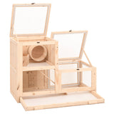 Hamsterkooi 81x40x60 cm massief vurenhout