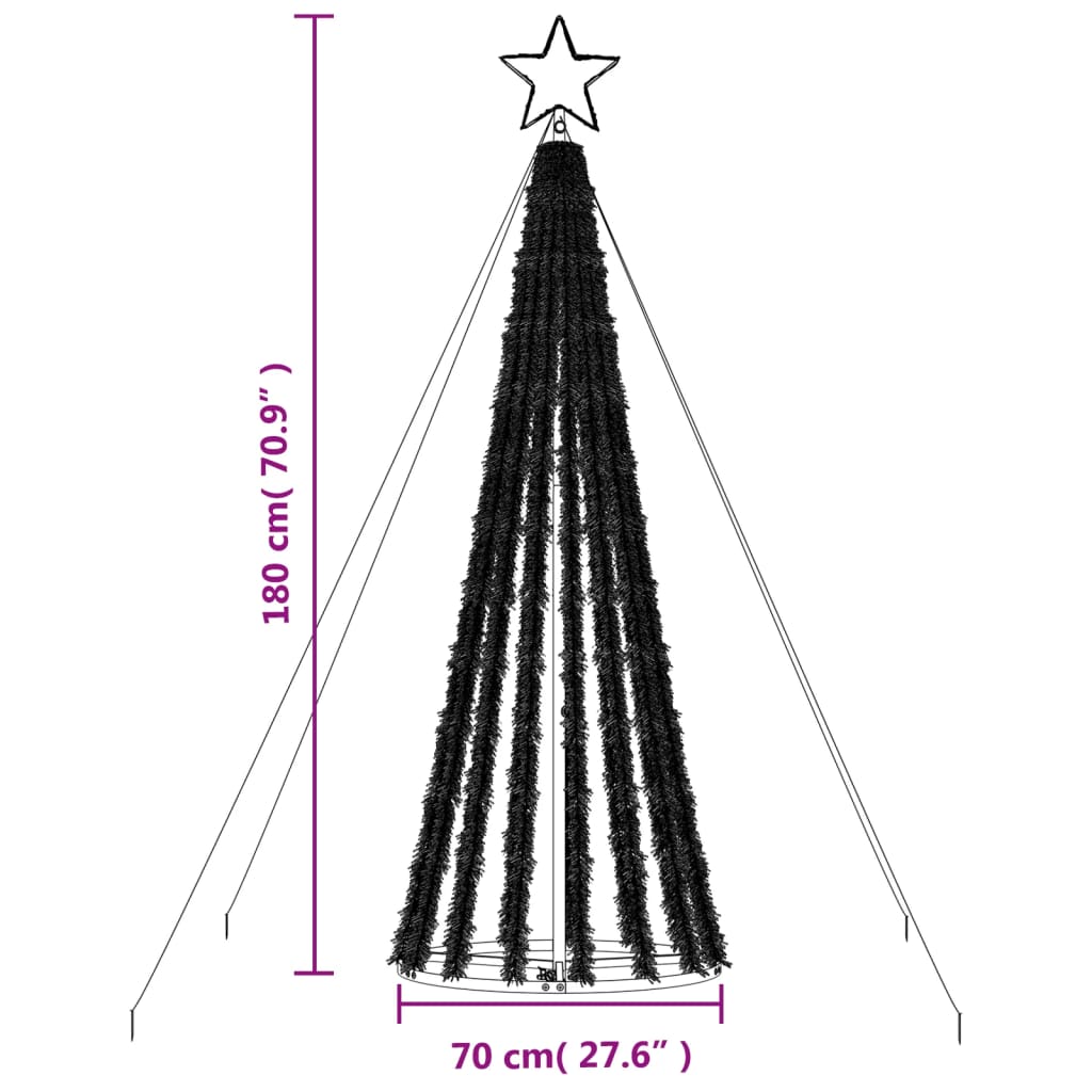 Lichtkegel 275 koudwitte LED's 180 cm - AllerleiShop