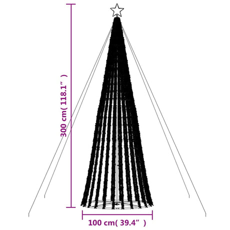 Lichtkegel 688 warmwitte LED's 300 cm - AllerleiShop