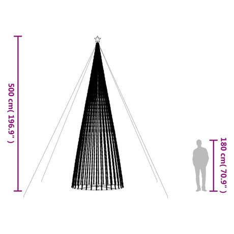 Lichtkegel 1544 warmwitte LED's 500 cm - AllerleiShop