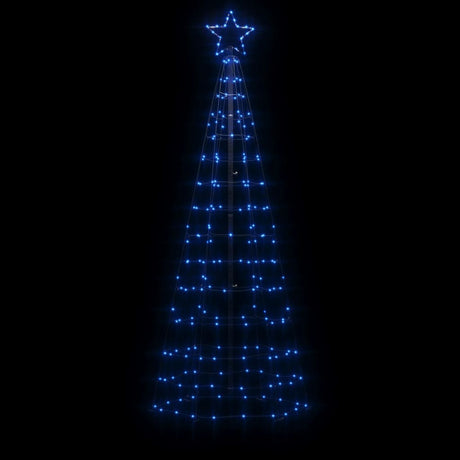 Lichtkegel met grondpinnen 220 blauwe LED's 180 cm - AllerleiShop