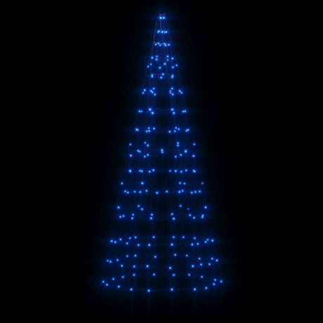 Lichtkegel aan vlaggenmast 200 blauwe LED's 180 cm - AllerleiShop