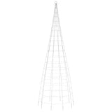 Lichtkegel aan vlaggenmast 550 warmwitte LED's 300 cm - AllerleiShop