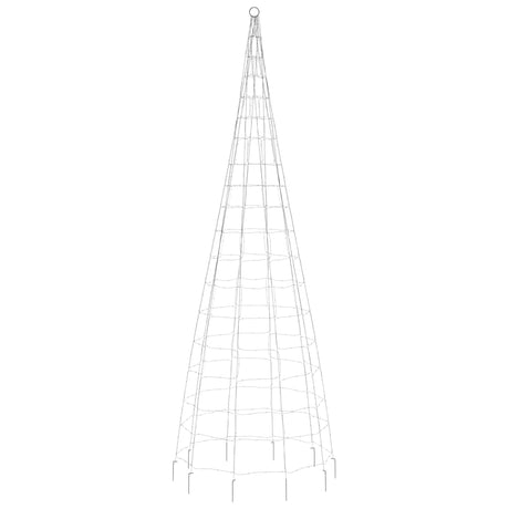 Lichtkegel aan vlaggenmast 550 warmwitte LED's 300 cm - AllerleiShop