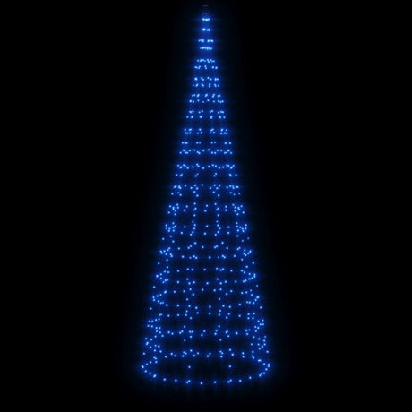 Lichtkegel aan vlaggenmast 550 blauwe LED's 300 cm - AllerleiShop