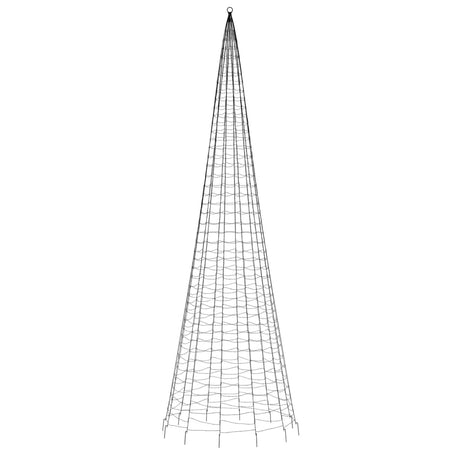 Lichtkegel aan vlaggenmast 1534 warmwitte LED's 500 cm - AllerleiShop