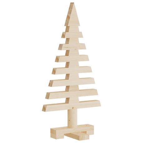 Kerstdecoraties kerstboom 3 st massief grenenhout - AllerleiShop